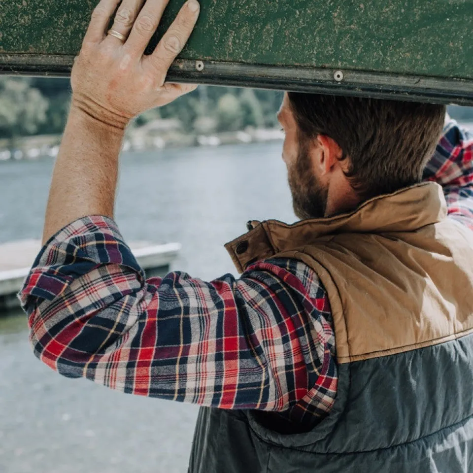 Hudson Vest | Navy & Khaki