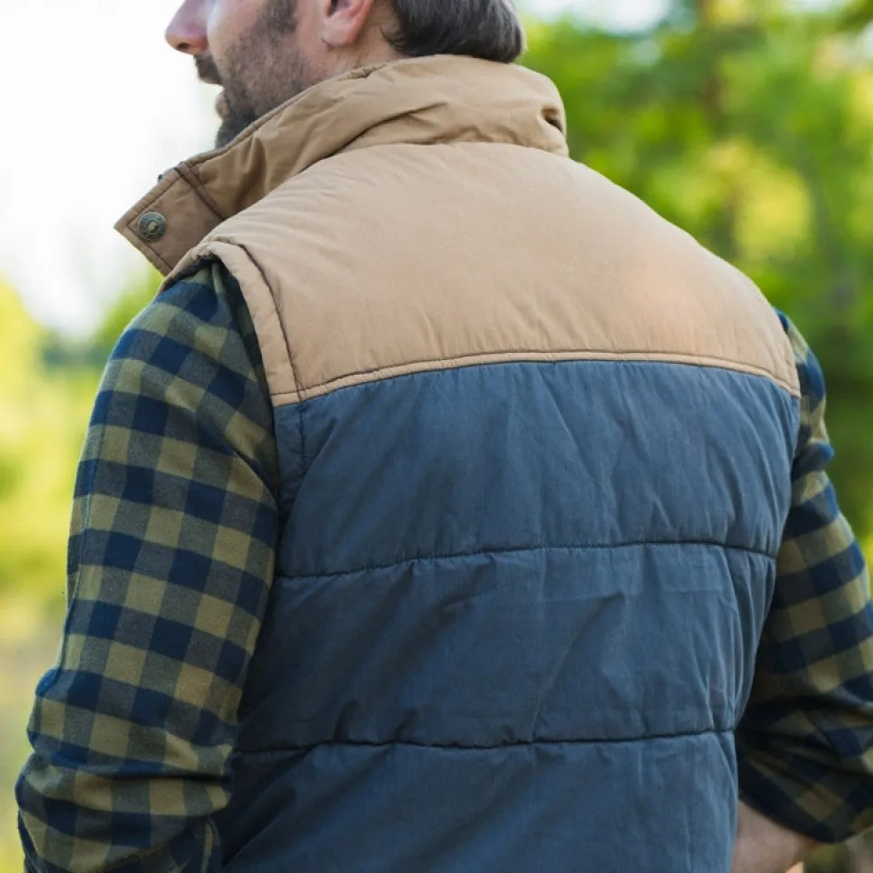 Hudson Vest | Navy & Khaki