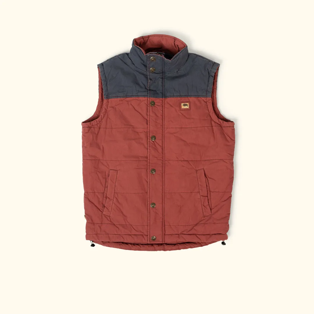 Hudson Vest | Red & Navy