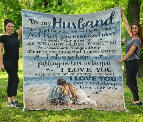 Husband The Love I Have Quilt