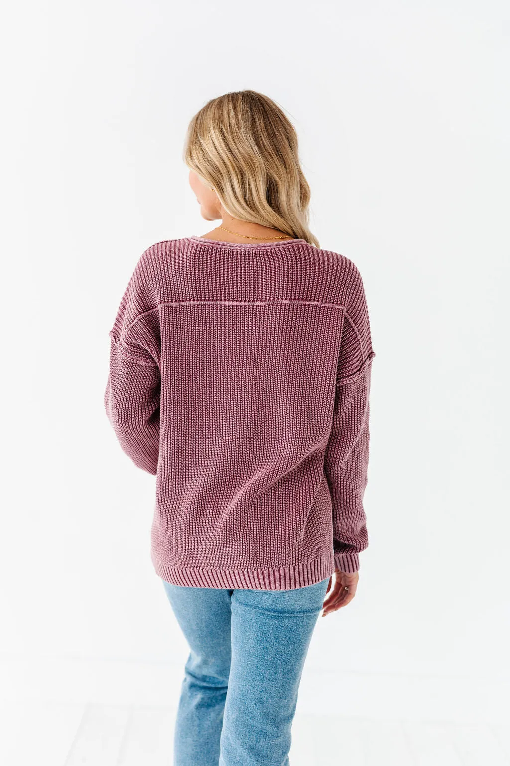 Indy Pullover Sweater in Violet