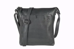 [ISABELLA] SMALL CROSSBODY BAG | SUPER SOFT NAPPA LEATHER: Black