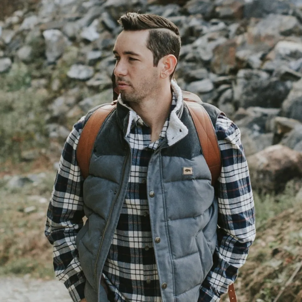 Jackson Vest w/ Sherpa Collar | Stone & Slate