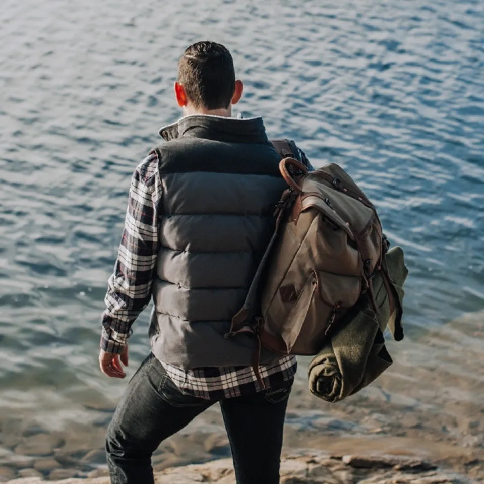 Jackson Vest w/ Sherpa Collar | Stone & Slate