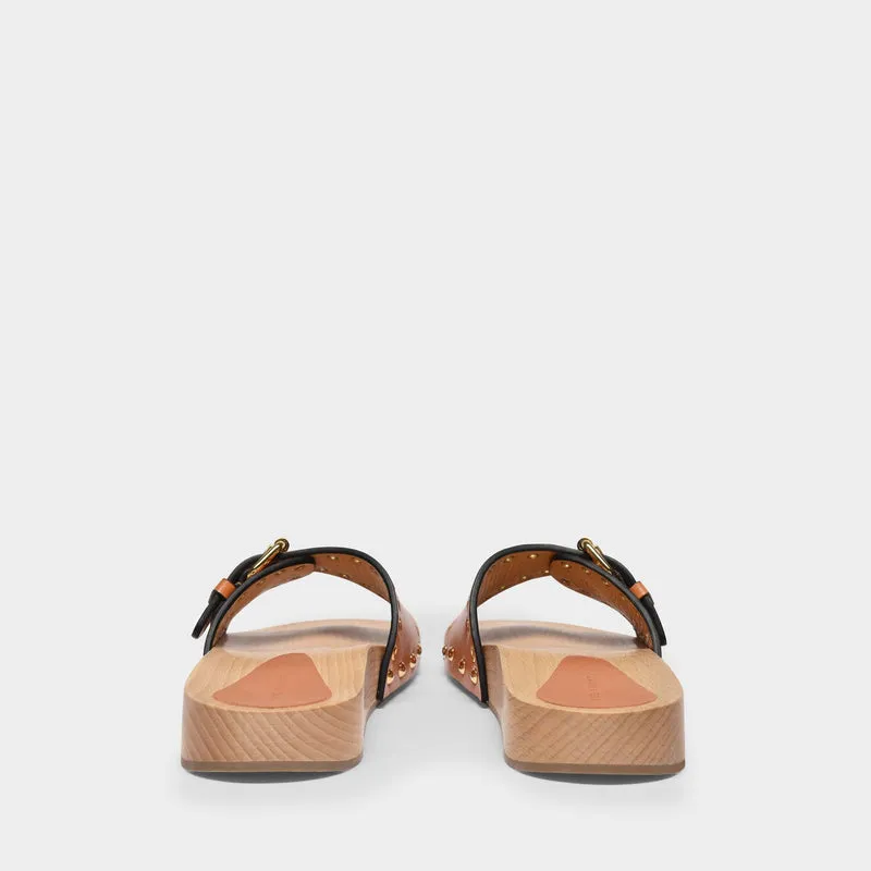 Jaso Sandals in Neutral Leather