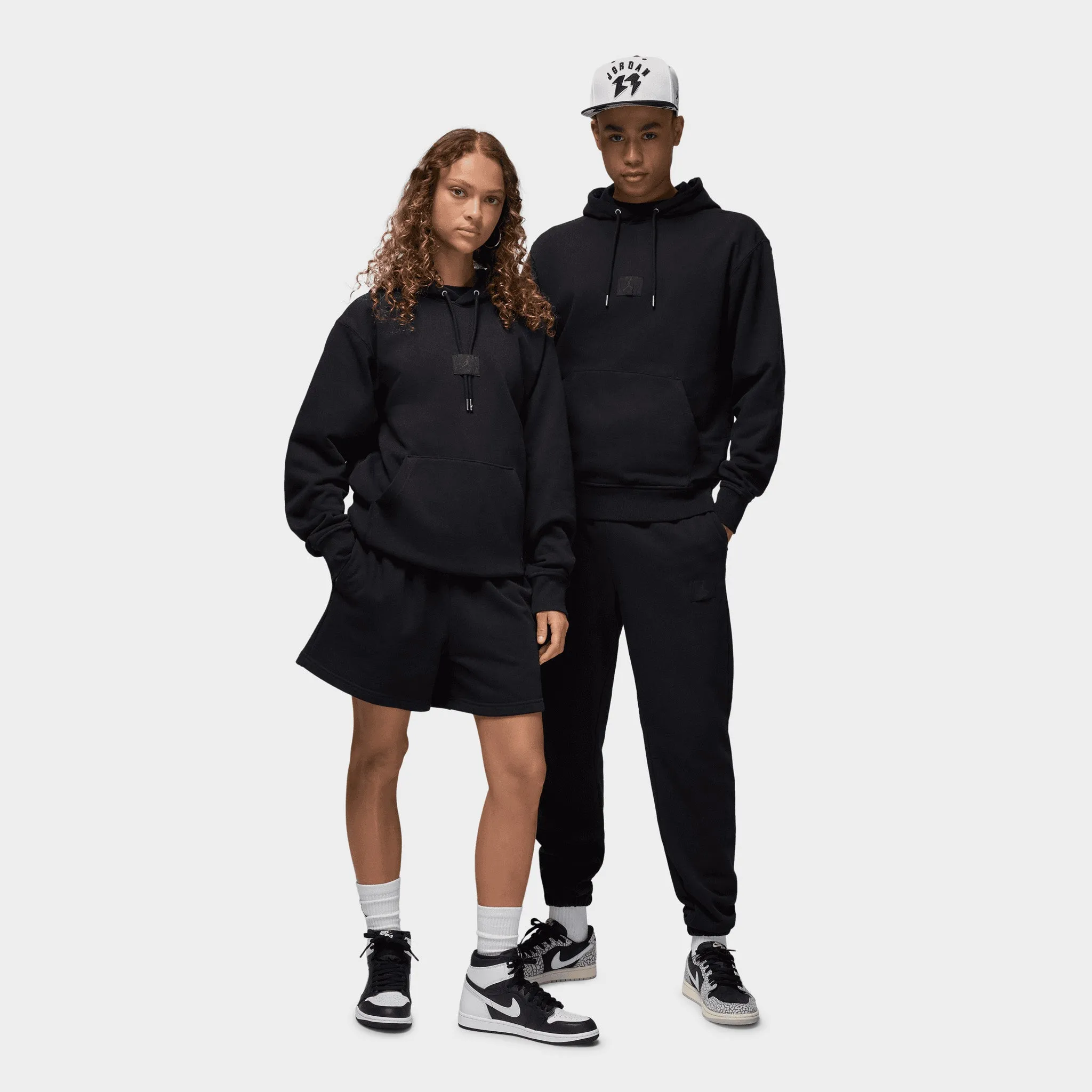 Jordan Flight Fleece Pullover Hoodie / Black