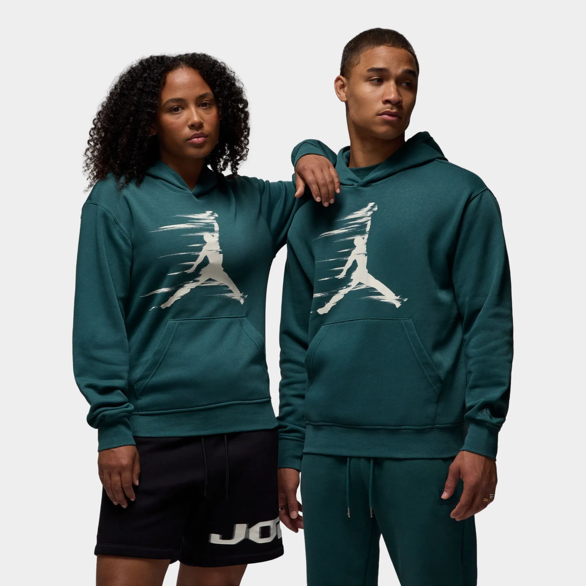 Jordan Flight MVP Fleece Pullover Hoodie / Oxidized Green