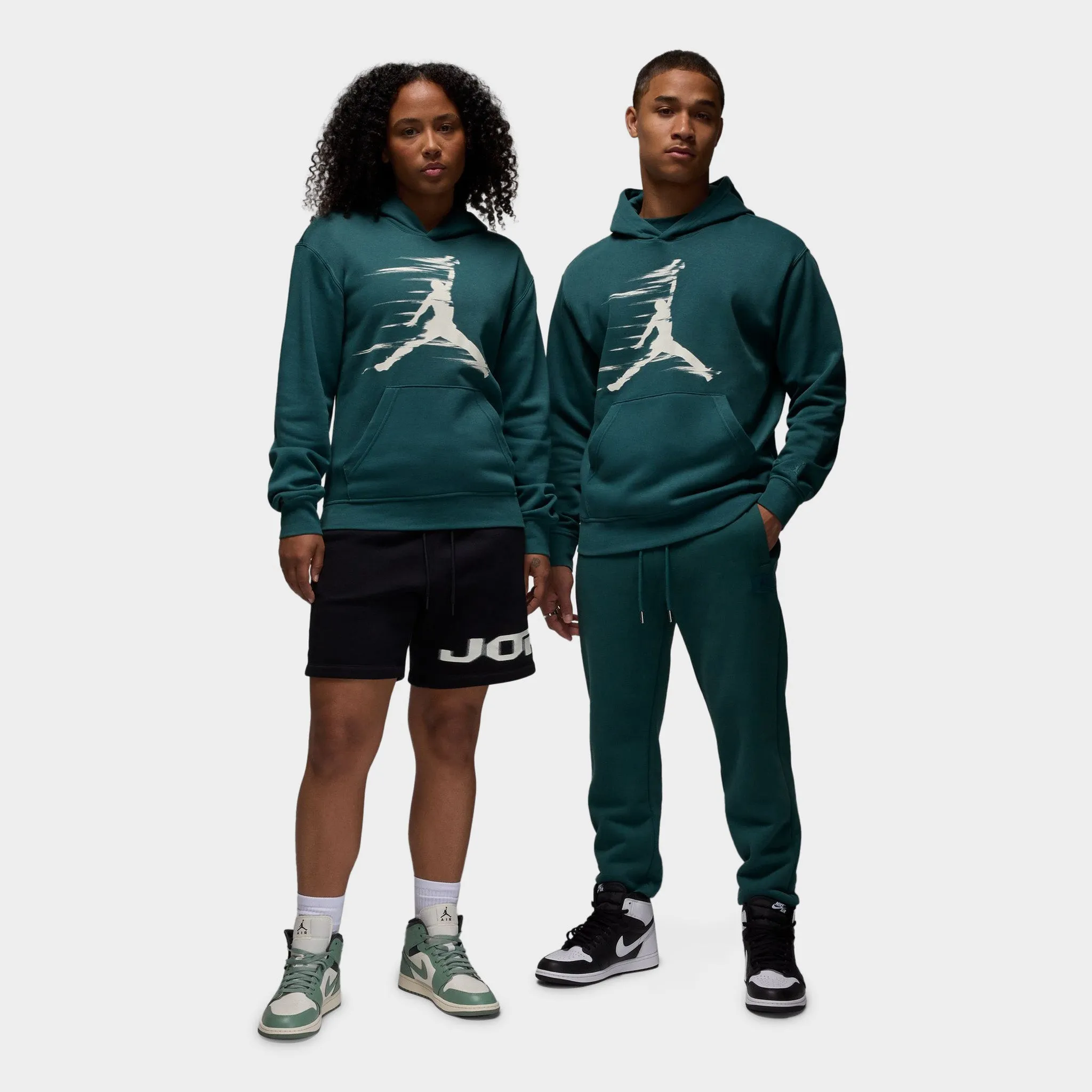 Jordan Flight MVP Fleece Pullover Hoodie / Oxidized Green