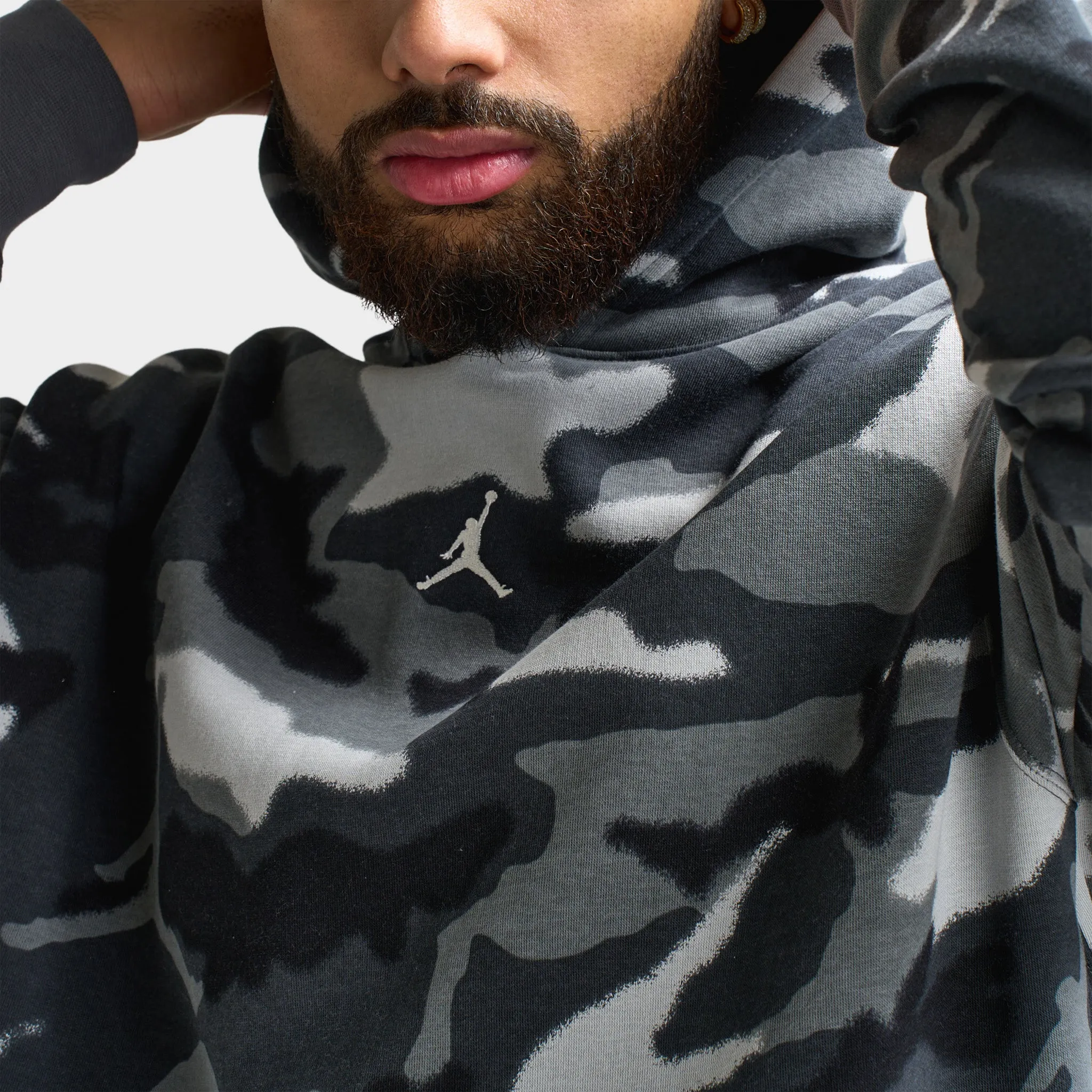 Jordan MVP Camo Pullover Hoodie Black / Sail - Sail