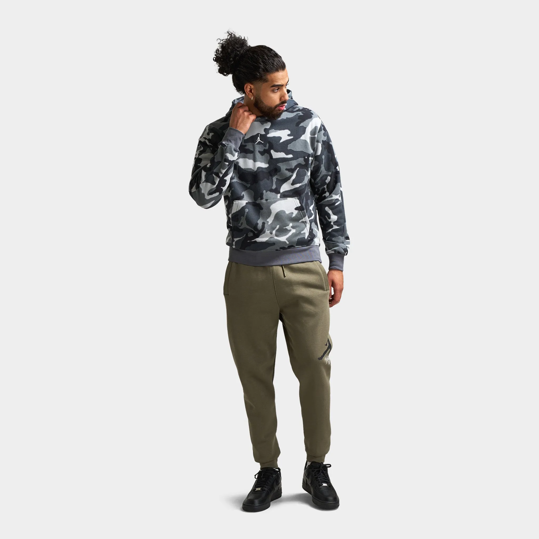 Jordan MVP Camo Pullover Hoodie Black / Sail - Sail