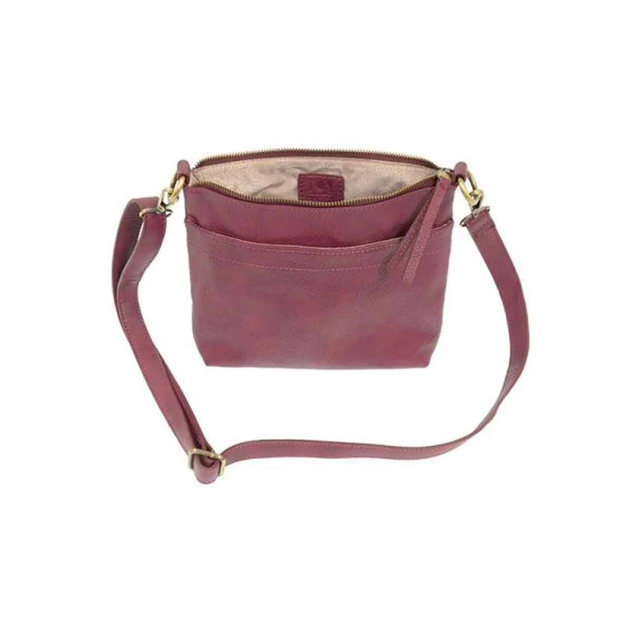 Joy Susan Layla Top Zip Crossbody Bag - Magenta