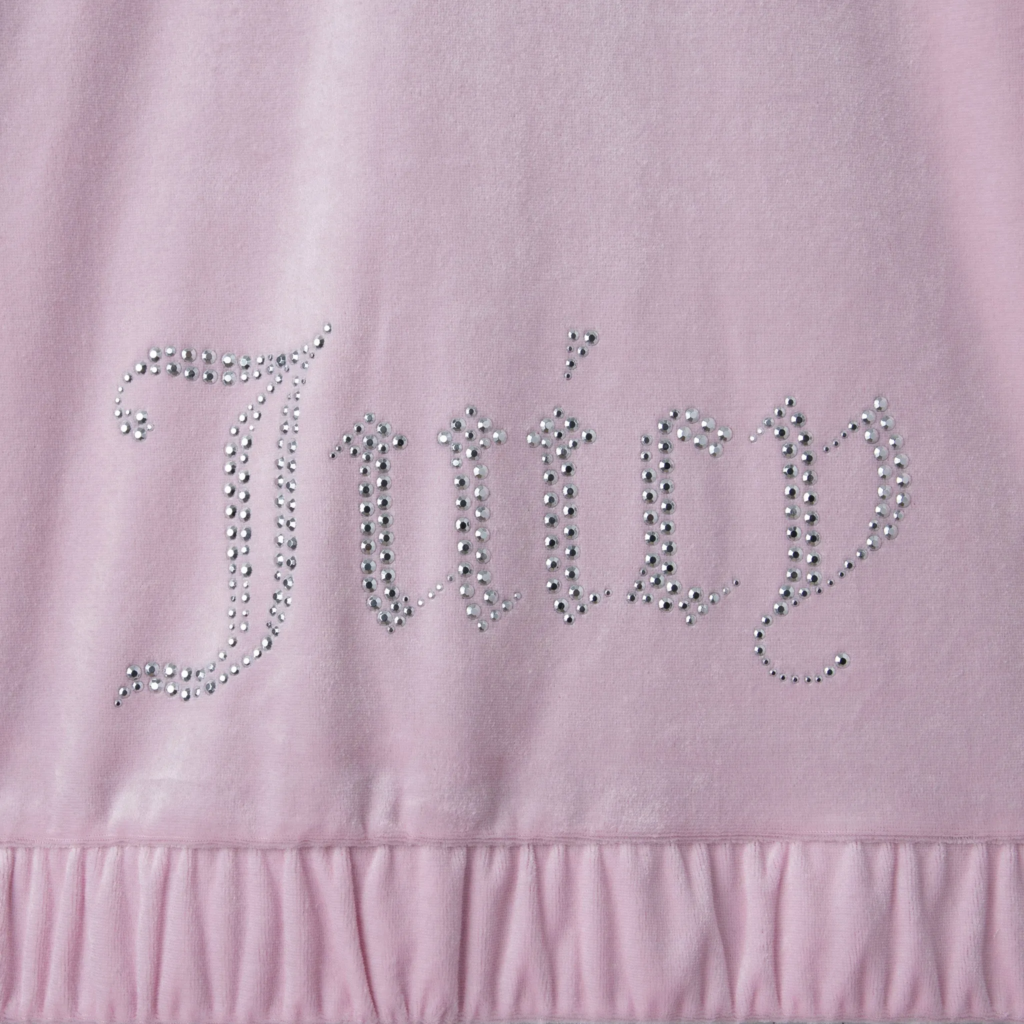 Juicy Couture Junior Girls' Velour Full-Zip Hoodie / Pink Lady