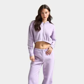 Juicy Couture Women's Cropped Zip Hoodie / Orchid Petal