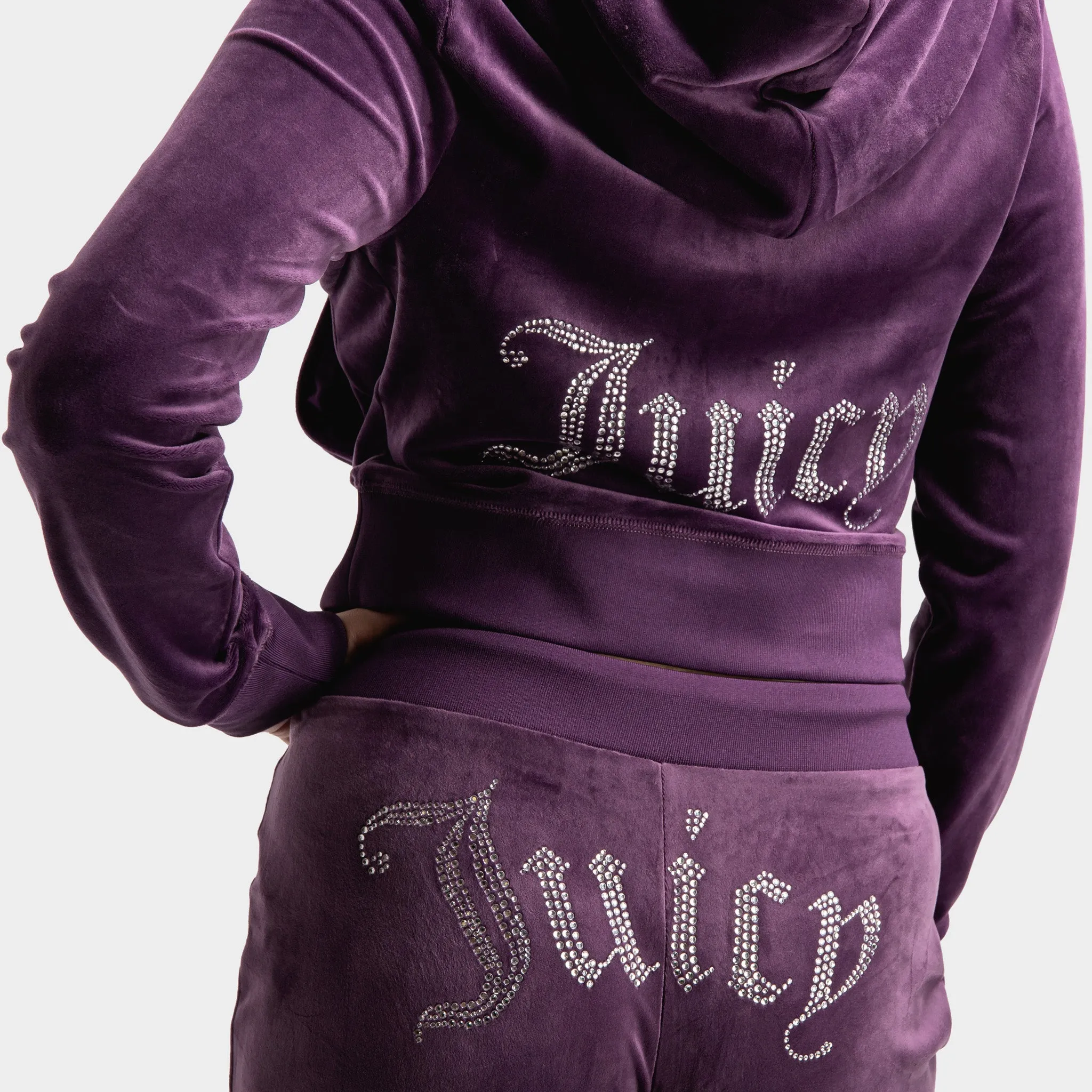 Juicy Couture Women's OG Bling Hoodie / Plum