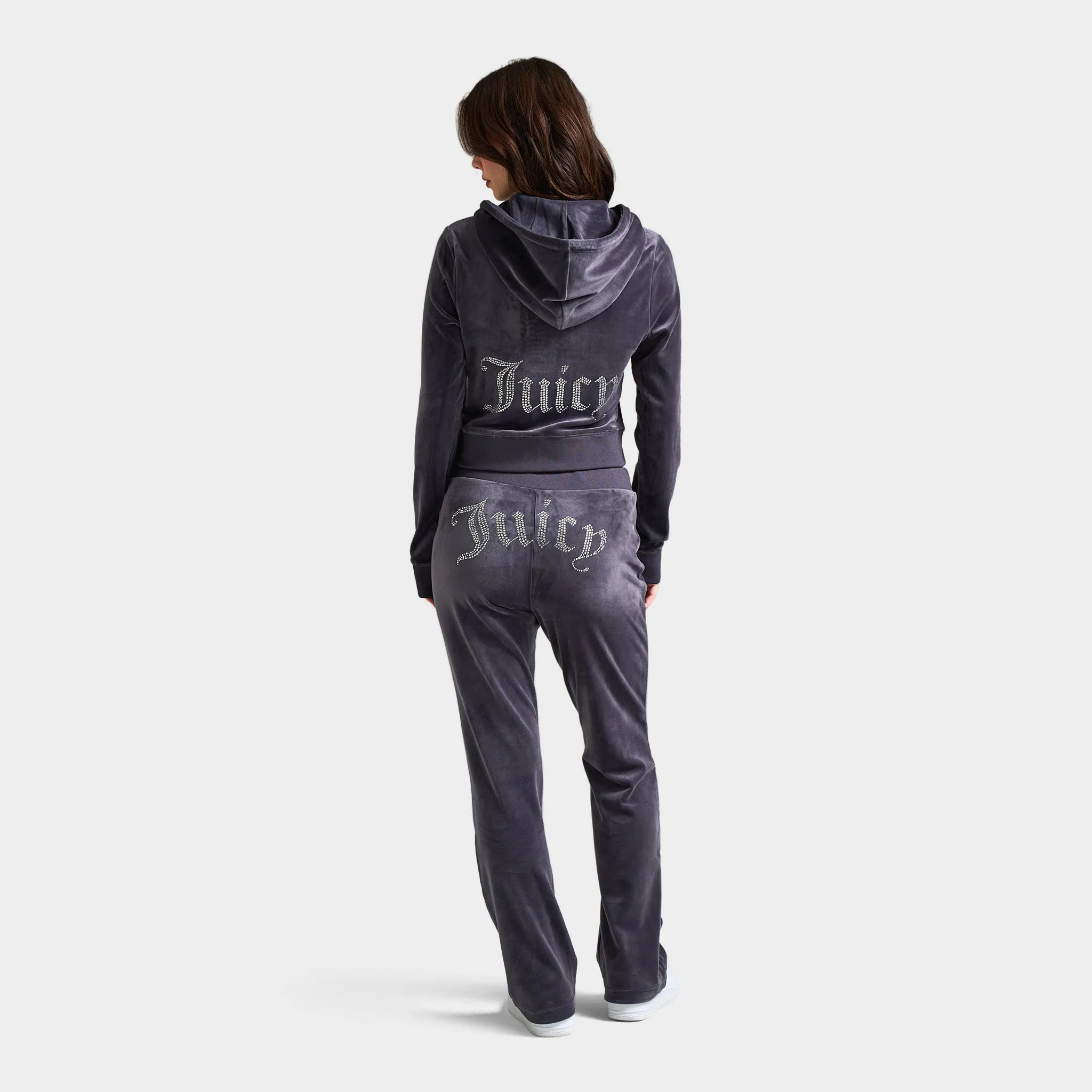 Juicy Couture Women's OG Bling Hoodie / Titanium