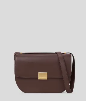 Karl Lagerfeld, K/forever Medium Crossbody Bag, Woman, Dark Chocolate, Size: One size