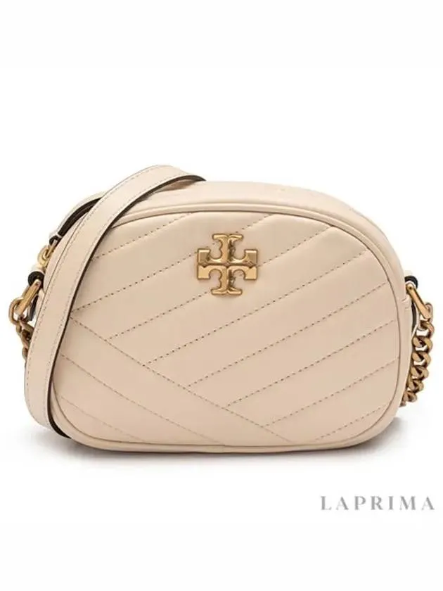 Kira Chevron Camera Cross Bag Ivory