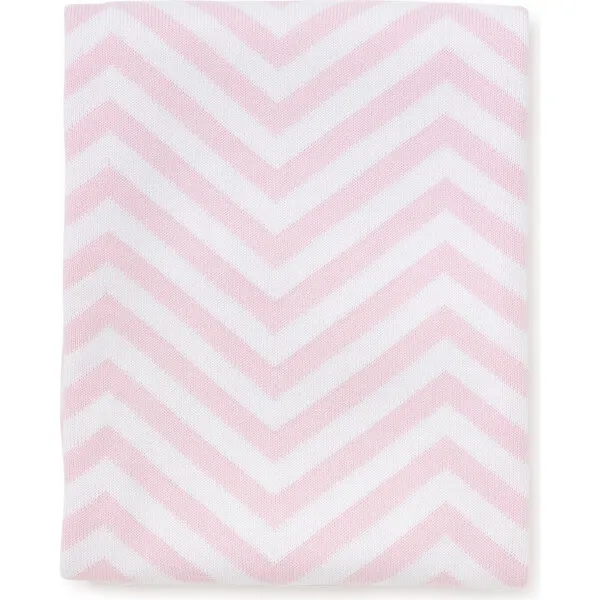 Kissy Kissy Chevron Novelty Blanket, Pink