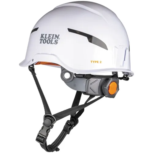 Klein Type-2 Non-Vented Class-E Safety Helmet, White 60564