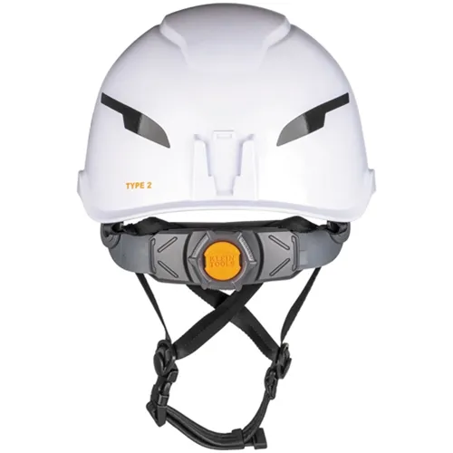 Klein Type-2 Non-Vented Class-E Safety Helmet, White 60564