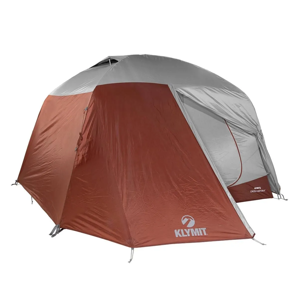 Klymit Cross Canyon 4 Person Tent - Red/Grey