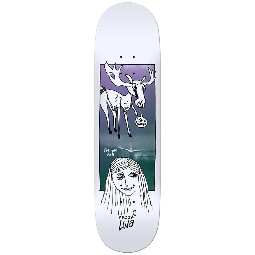 Krooked Skateboards Una Debate Deck 8.25