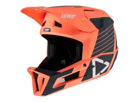 Leatt MTB 1.0 DH Full Face Helmet - Coral - 2022