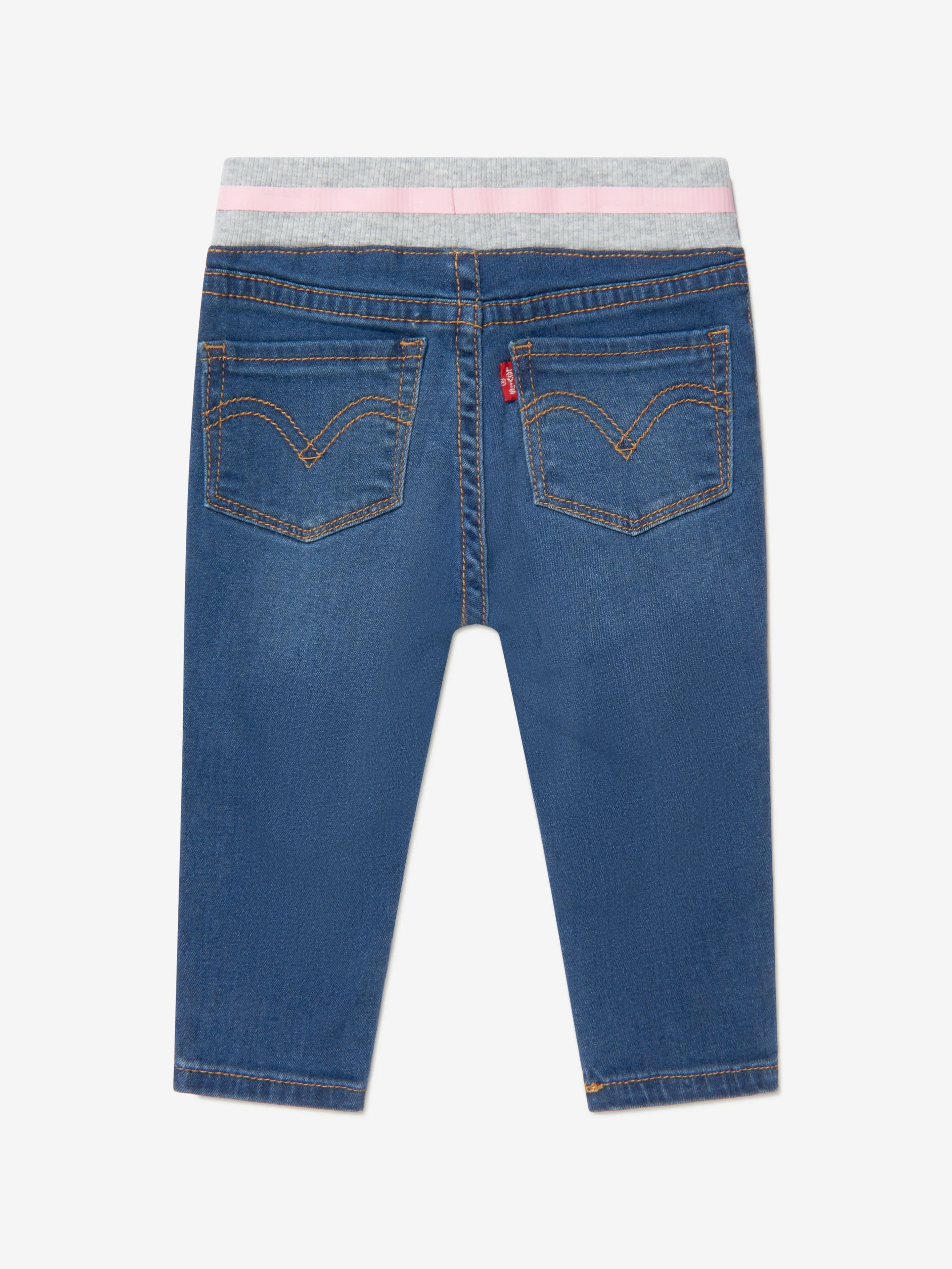 Levi's Wear Baby Girls Cotton Denim Pull On Jeans