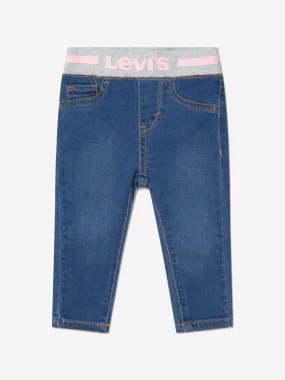 Levi's Wear Baby Girls Cotton Denim Pull On Jeans