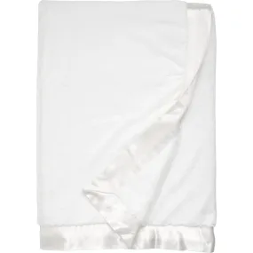 Little Giraffe Luxe Throw/Big Kid Blanket, Cream