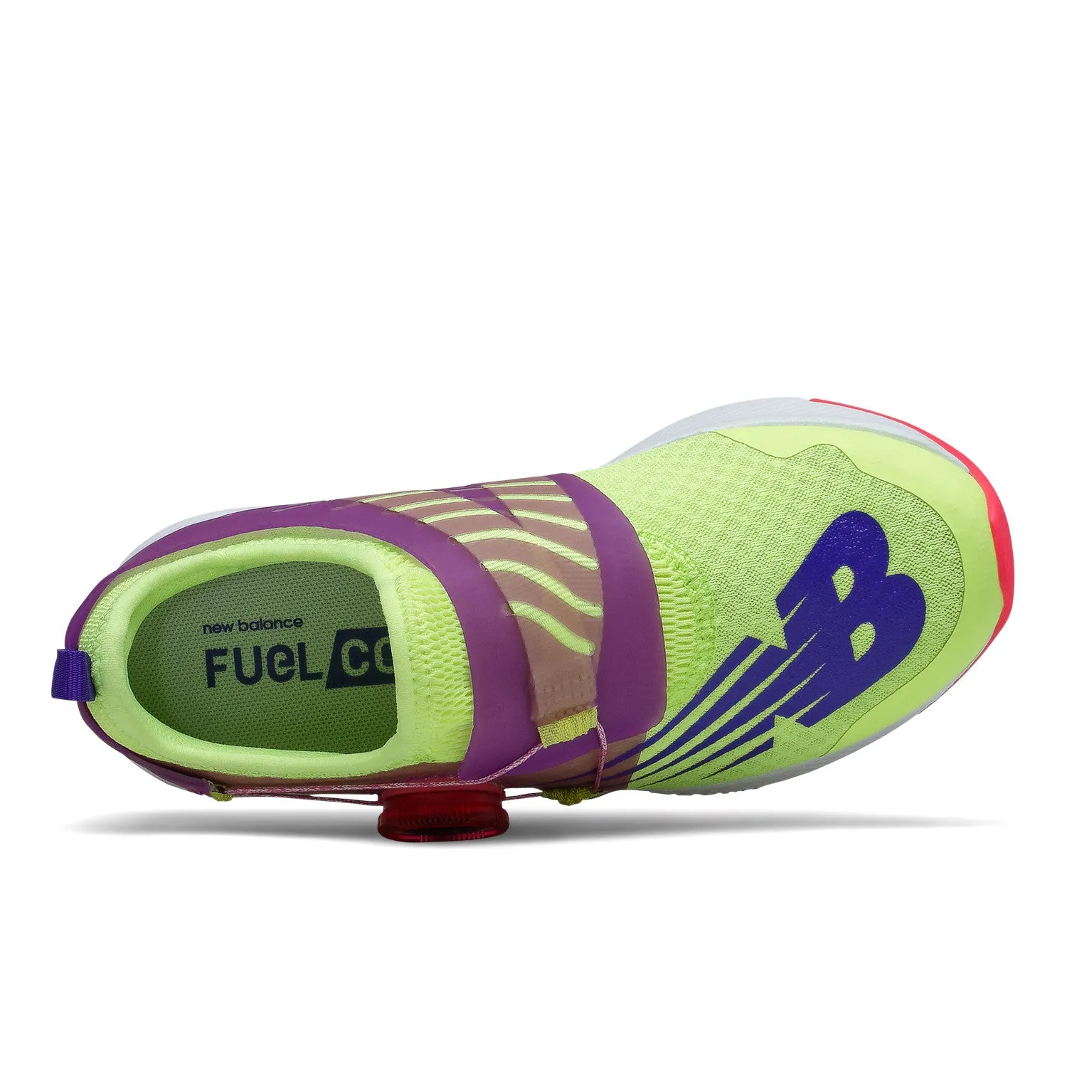 Little Kid's New Balance FuelCore Reveal Boa Color: Bleached Lime Glo