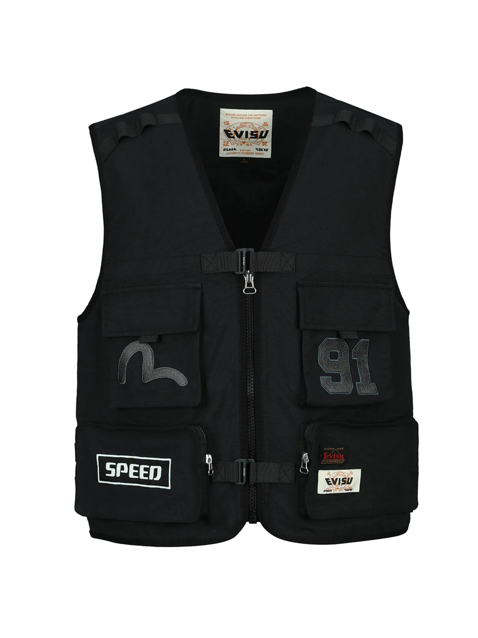 Logo Embroidery Multi-Pocket Vest