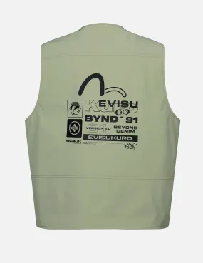 Logo Print Utility Vest