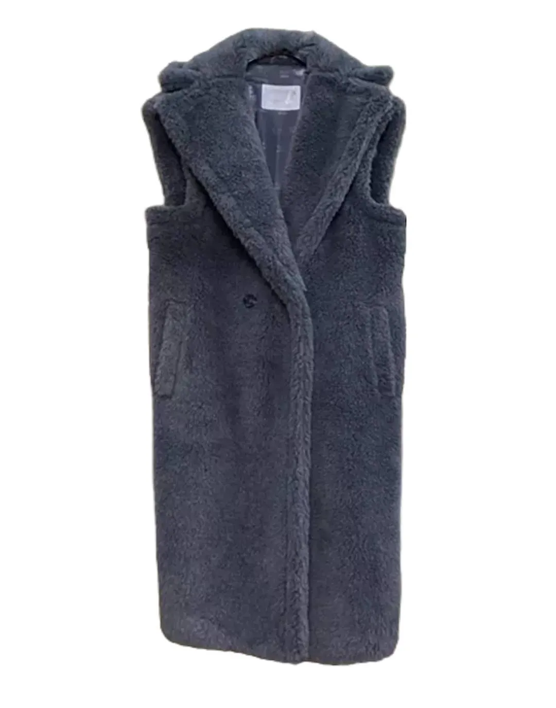 Loose Fit Wool Teddy Vest