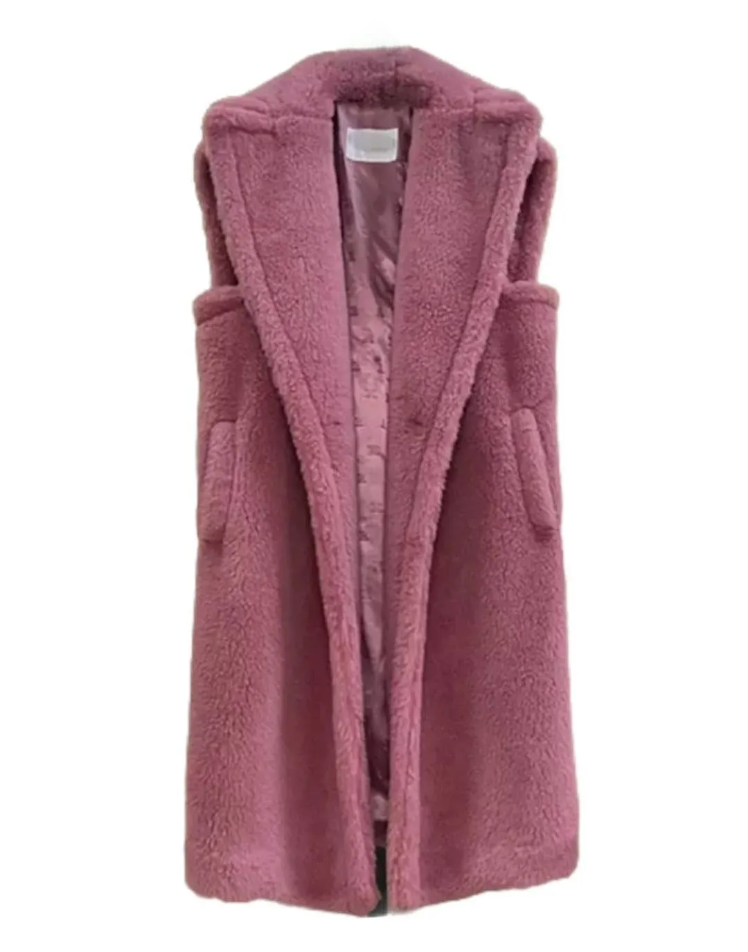 Loose Fit Wool Teddy Vest