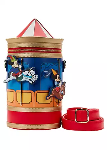 Loungefly Disney Brave Little Tailor Mickey & Minnie Carousel Crossbody Bag | Grattan