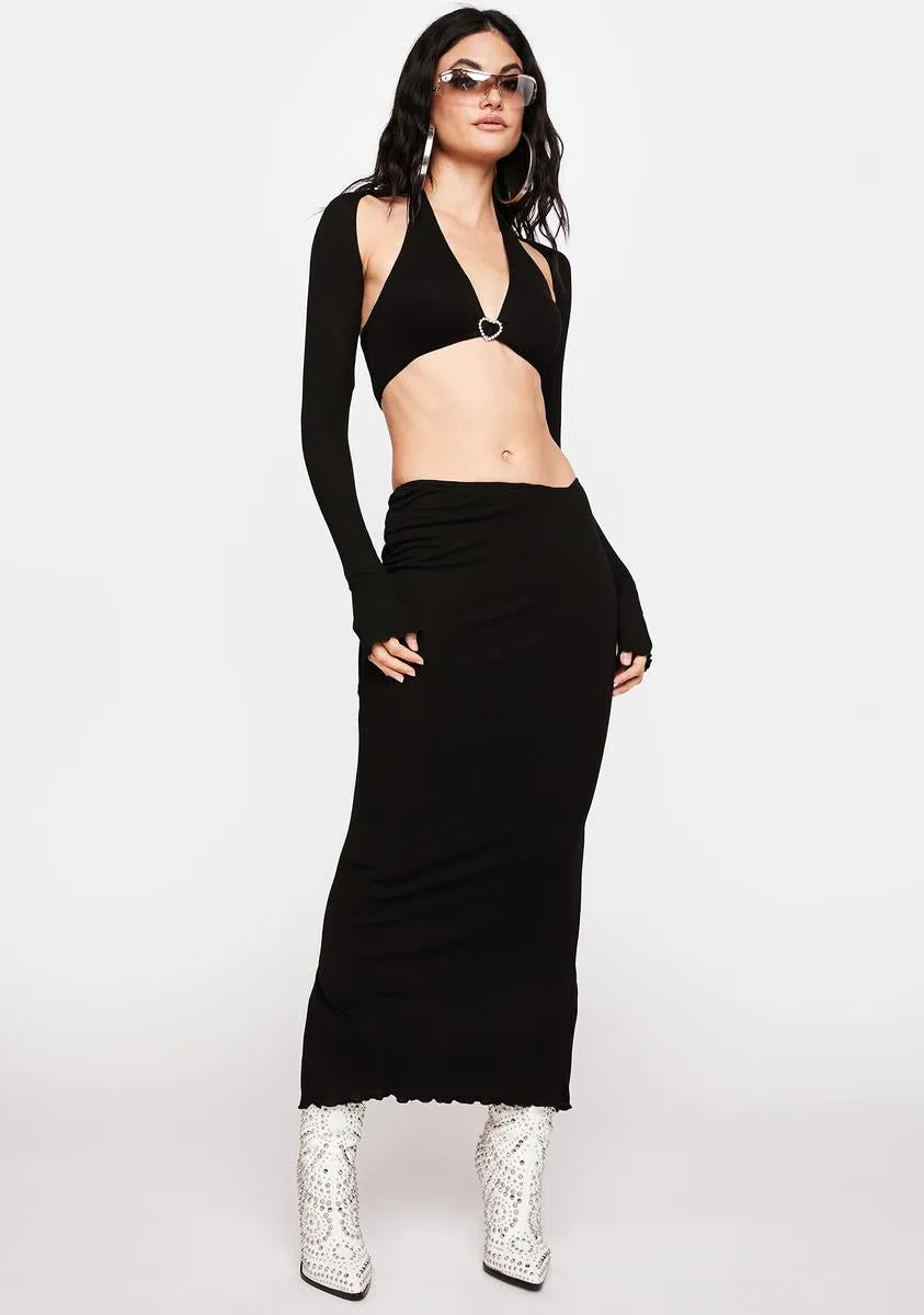 Love On Camera Maxi Skirt Set-