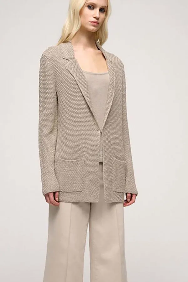 Luisa Spagnoli CUSCINETTO BEIGE UNSTRUCTURED CARDIGAN