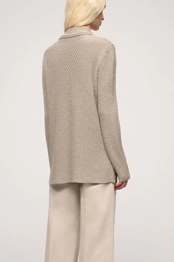 Luisa Spagnoli CUSCINETTO BEIGE UNSTRUCTURED CARDIGAN