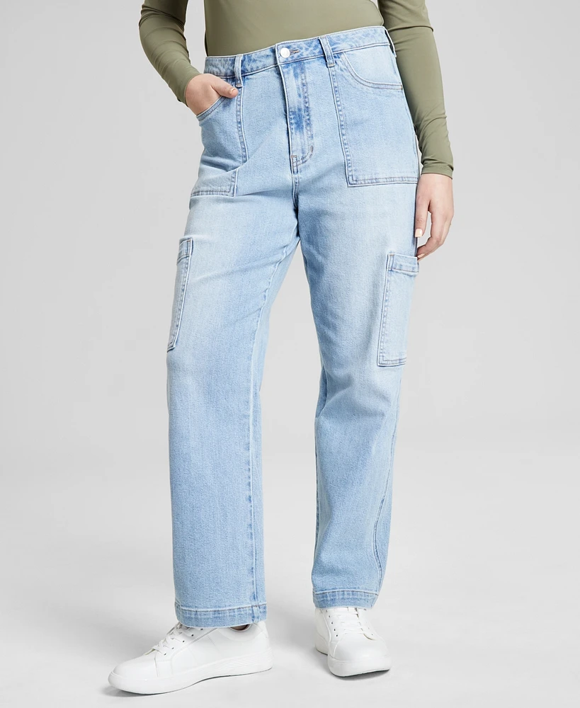 Macy's And Now This Women's High Rise Utility Denim Jeans