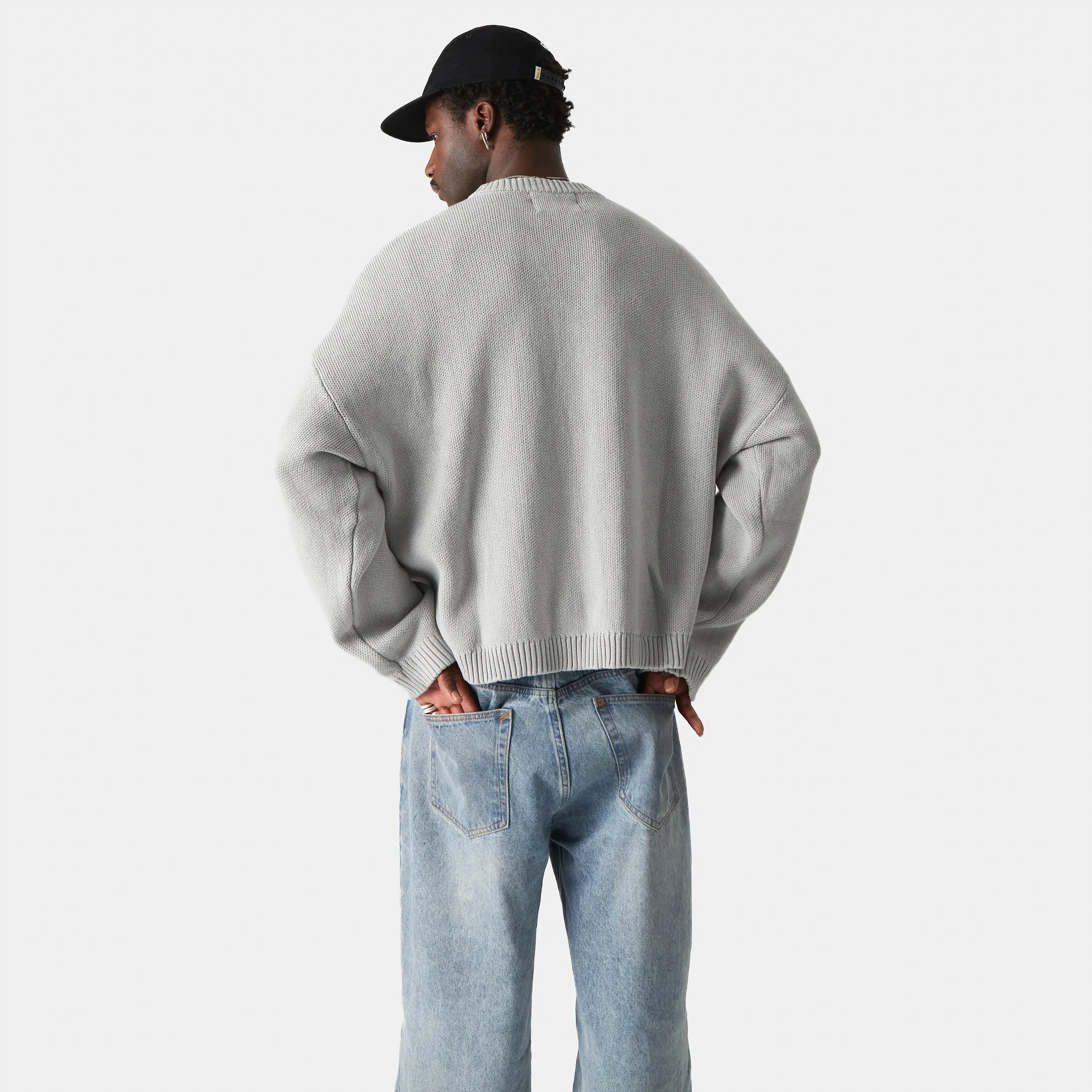 Master Grey Knit Sweater