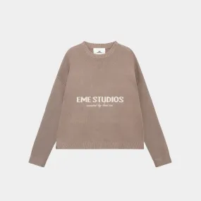 Master Muddy Brown Knit Sweater