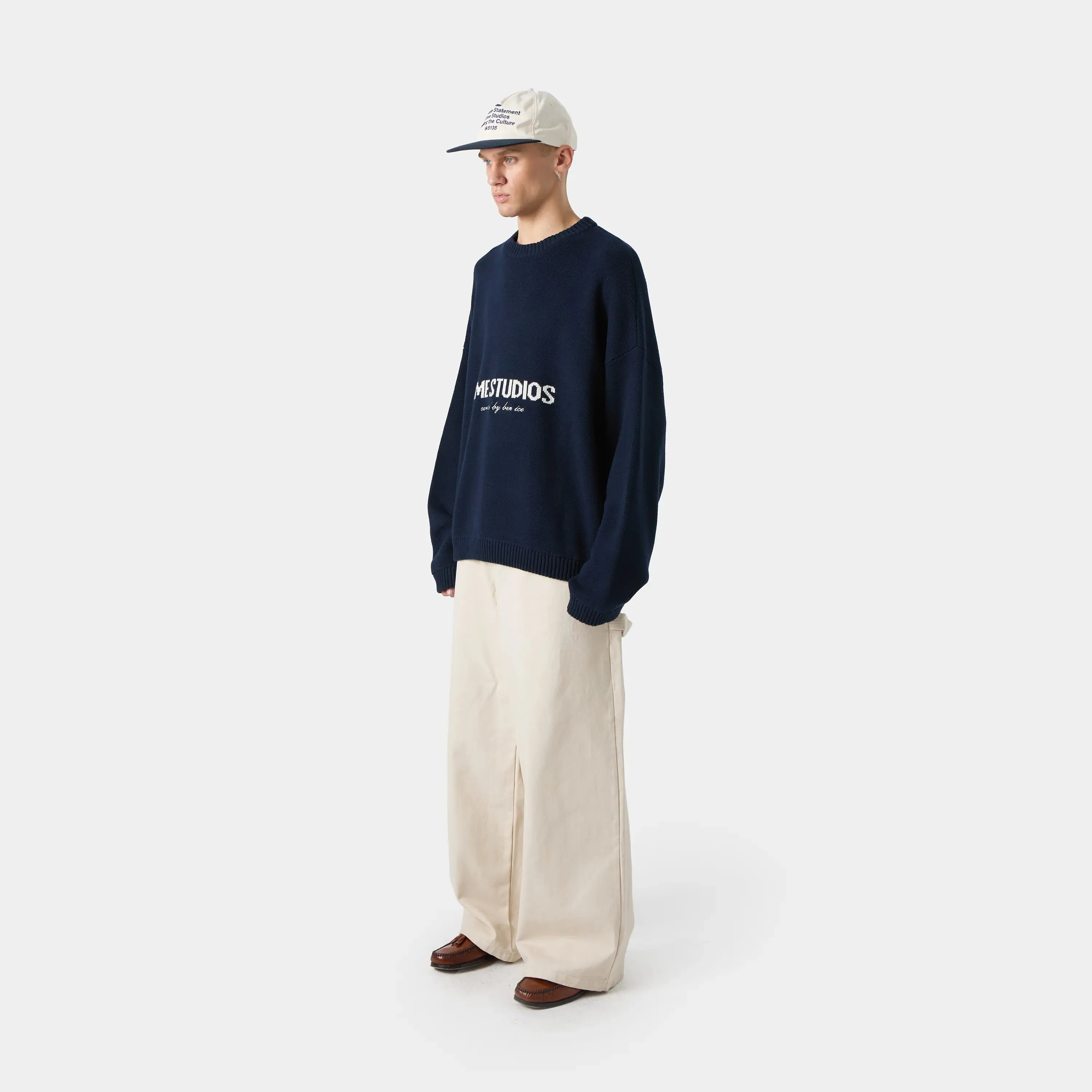 Master Navy Knit Sweater