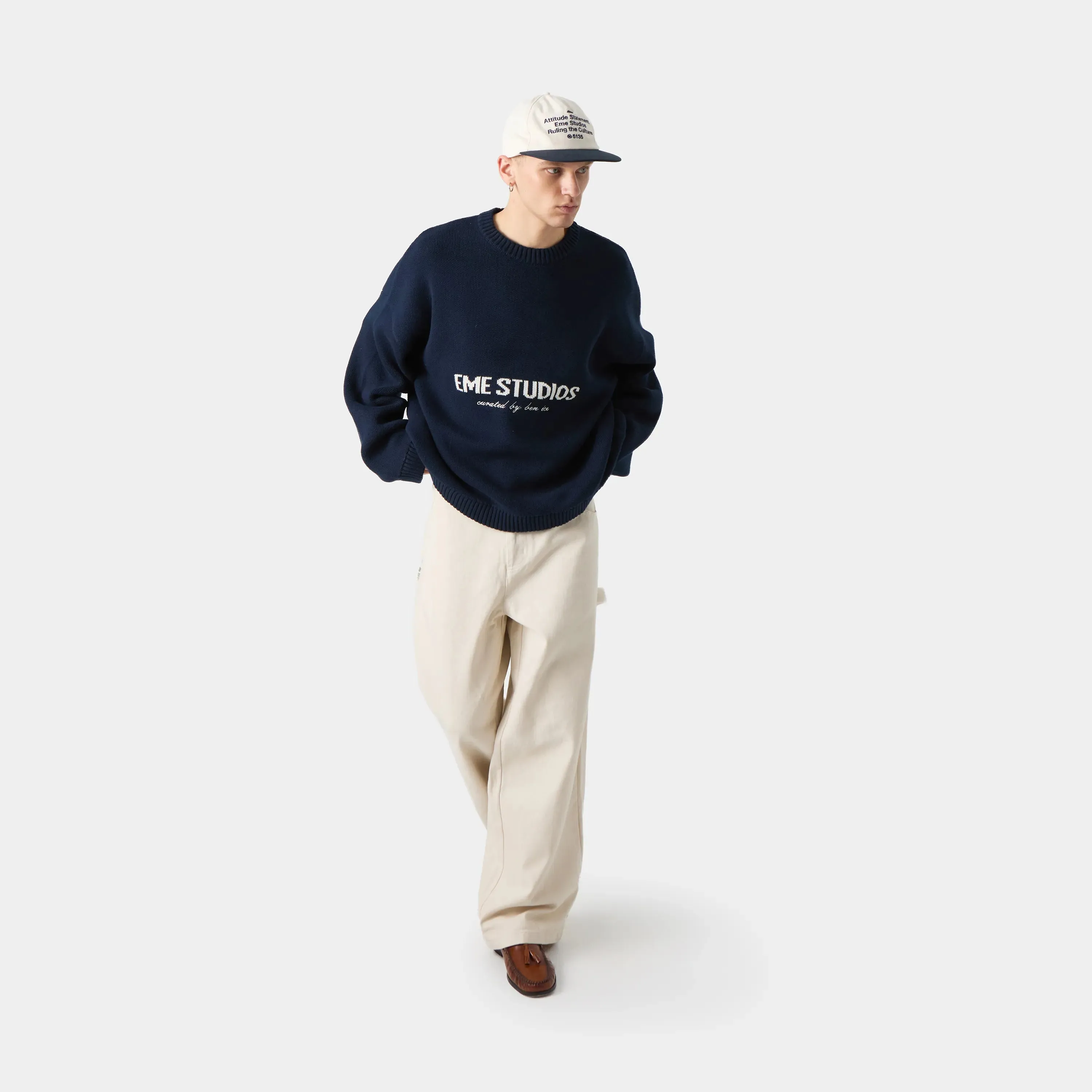 Master Navy Knit Sweater