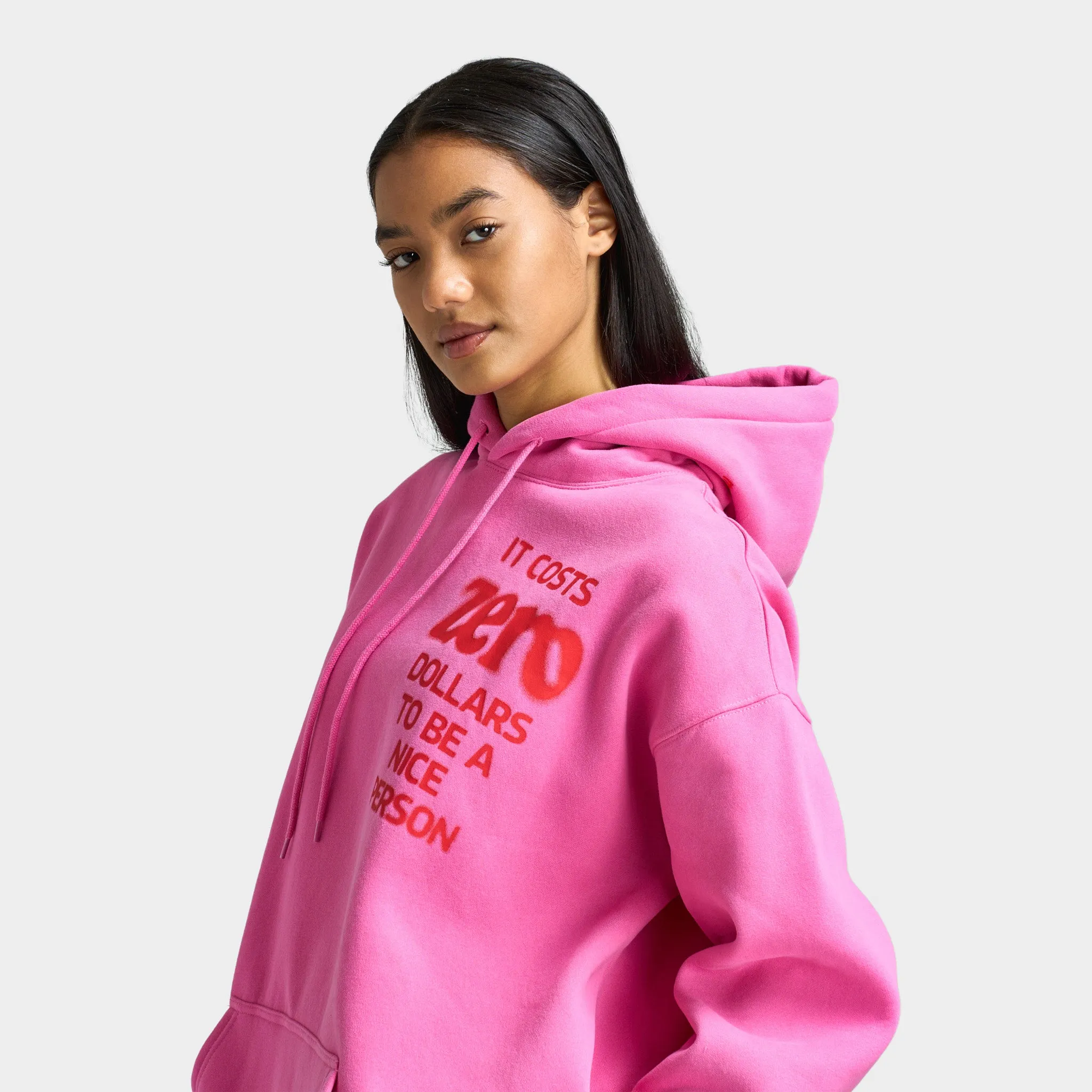 Mayfair Women's It Costs $0 Hoodie / Pink