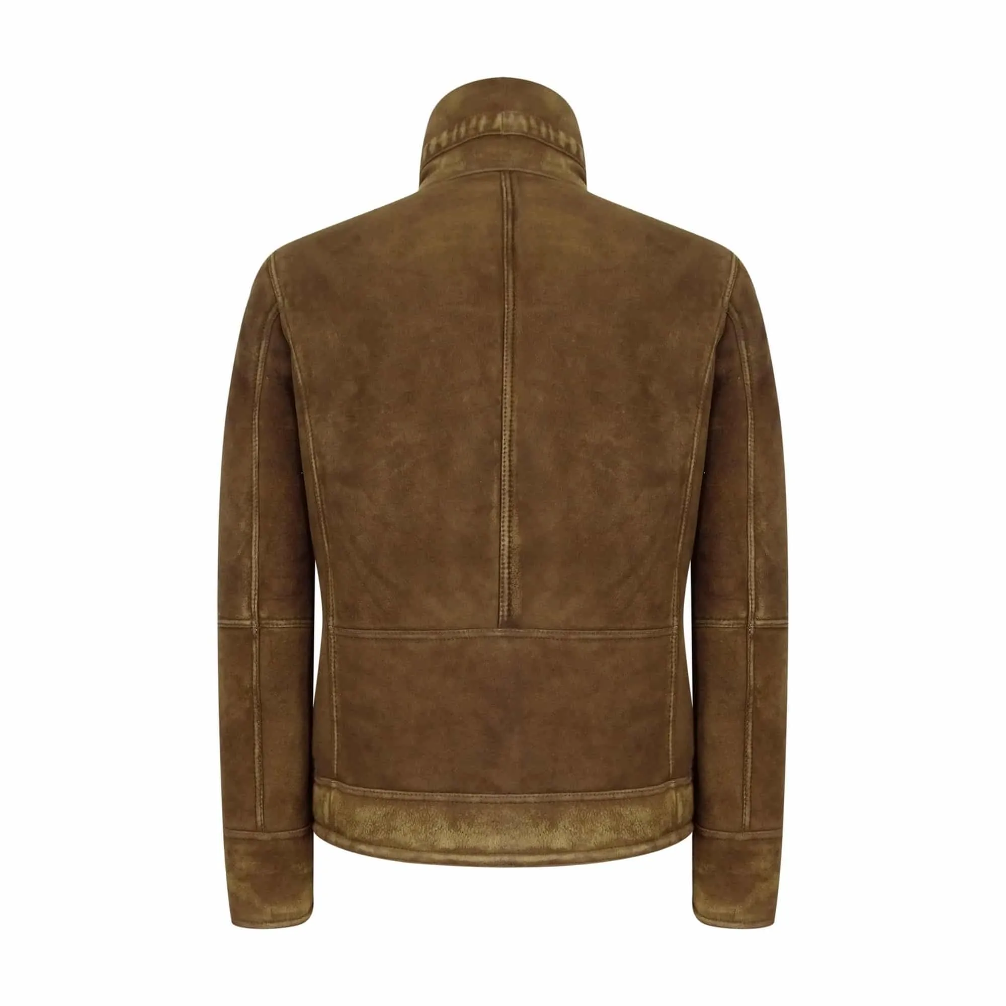 Men's Tan-Brown Shearling Sheepskin Jacket