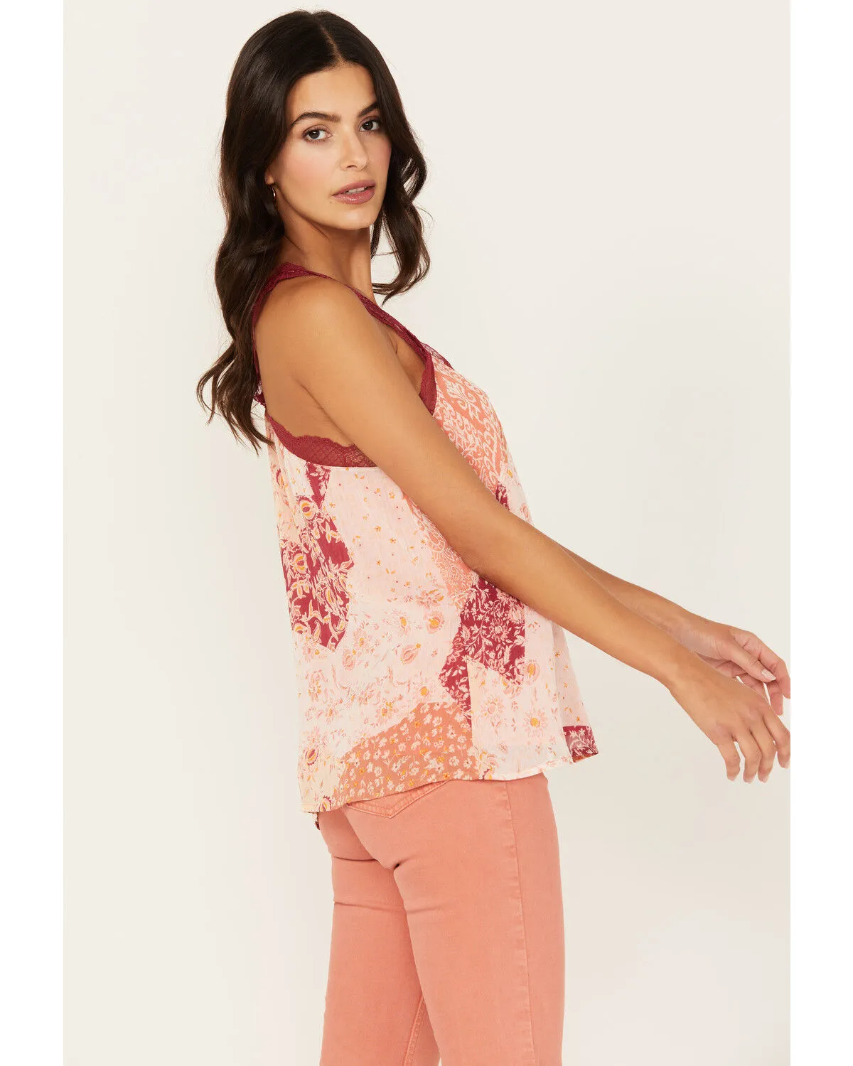 Miss Me Women's Floral Sleeveless Top