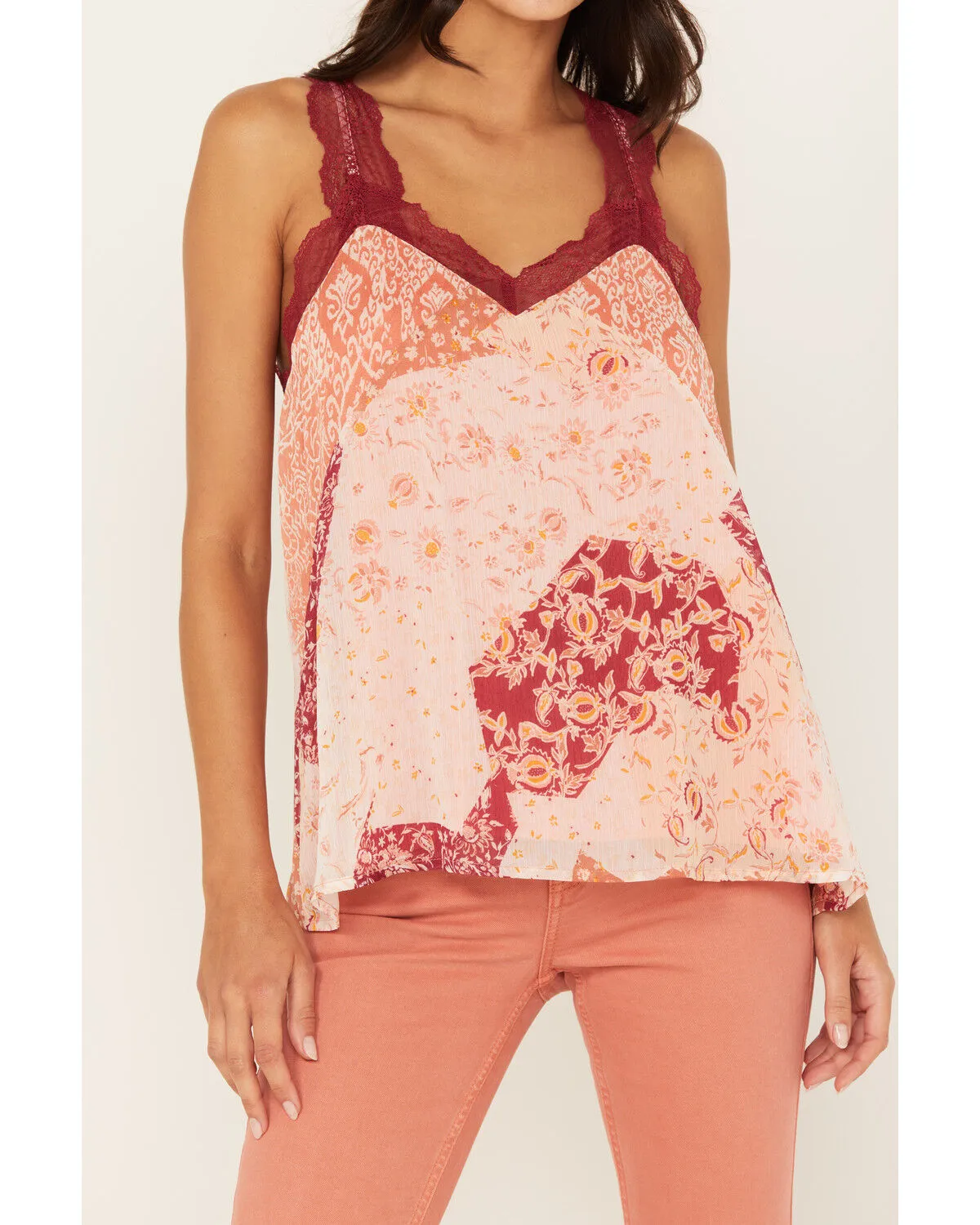 Miss Me Women's Floral Sleeveless Top