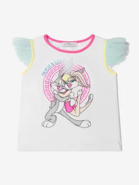 Monnalisa Girls Cotton Lola Bunny Sleeveless Top