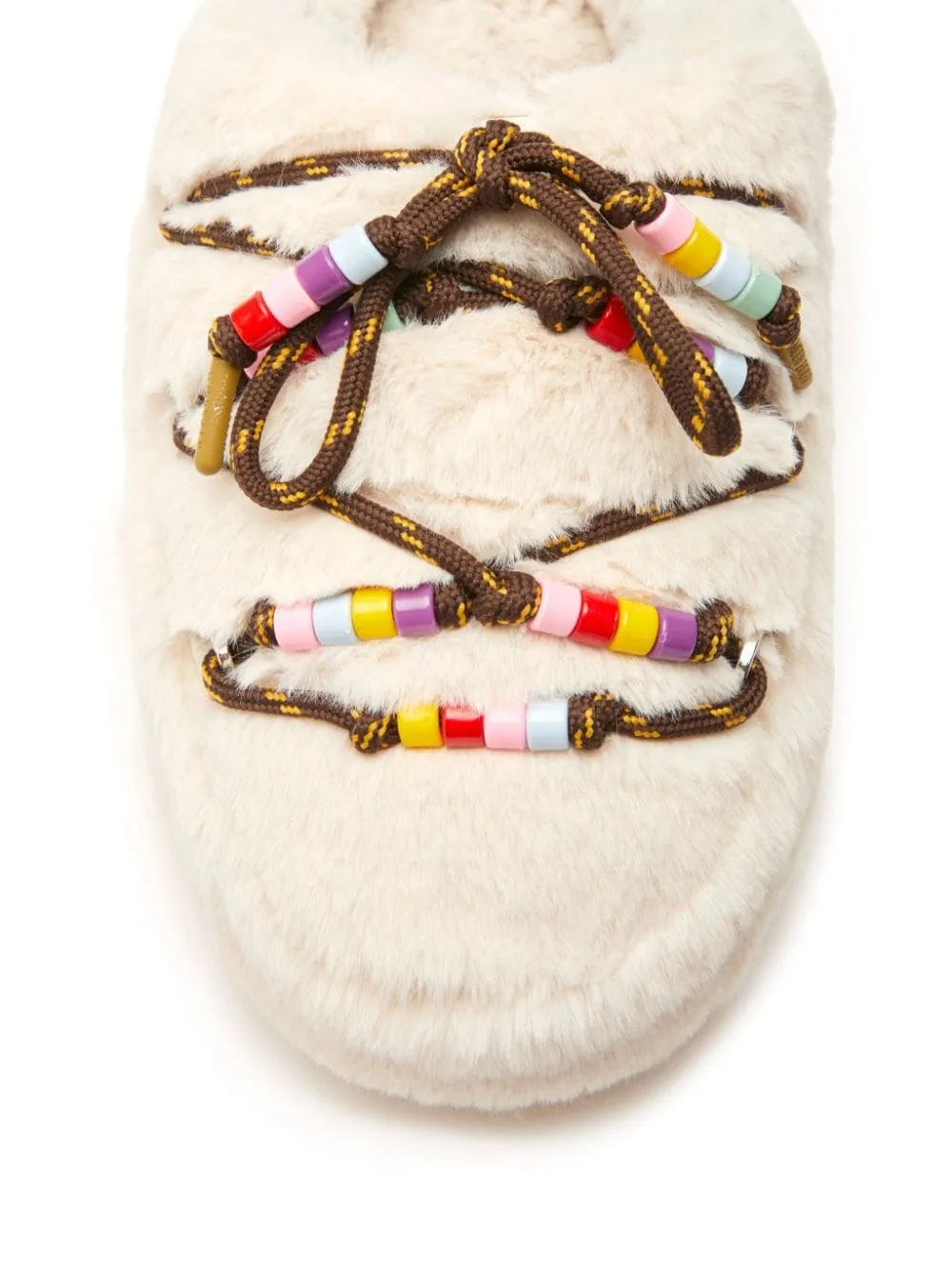 Moon Boot Resort    Moon Boot Resort Faux Fux Beads Mules